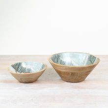 Load image into Gallery viewer, Mango Wood Festive Highland Cow With Santa Hat Serving Bowls - Various Sizes