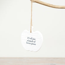 Load image into Gallery viewer, 'It's all just a bunch of hocus pocus' Ceramic Hanging Pumpkin Ornament