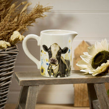Load image into Gallery viewer, Wraparound Print Cow & Sunflower Ceramic Jug - Derbyshire Gift Centre