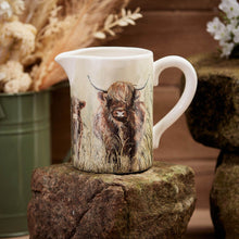 Load image into Gallery viewer, Wraparound Highland Cow Print Ceramic Jug - Derbyshire Gift Centre