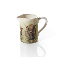 Load image into Gallery viewer, Wraparound Highland Cow Print Ceramic Jug - Derbyshire Gift Centre