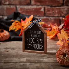 Load image into Gallery viewer, Wooden House Shaped Spooky Plaques - Various Designs
