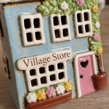 Load image into Gallery viewer, Village Pottery 'Village Store' Ceramic Candle Holder