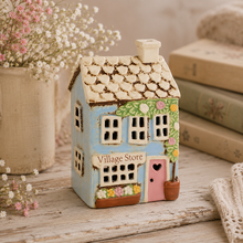 Load image into Gallery viewer, Village Pottery 'Village Store' Ceramic Candle Holder