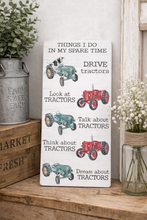 Load image into Gallery viewer, Large Wooden Tractor Plaque - Derbyshire Gift Centre