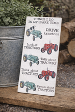 Load image into Gallery viewer, Large Wooden Tractor Plaque - Derbyshire Gift Centre