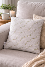 Load image into Gallery viewer, 'Home is where the birds sing" Linen Blend Cushion - Derbyshire Gift Centre