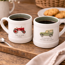Load image into Gallery viewer, Ceramic Embossed Farm Vehicle Mug - Derbyshire Gift Centre