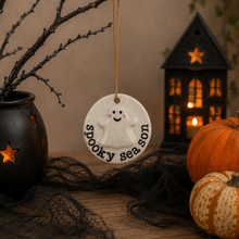 Load image into Gallery viewer, 'Spooky Season' Ceramic Hanging Disc Ornament - Derbyshire Gift Centre