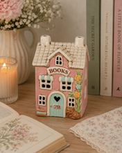 Load image into Gallery viewer, Village Pottery Ceramic 'Book Shop' Candle Holder