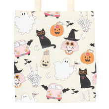 Load image into Gallery viewer, Groovy Ghost Print Polycotton Tote Bag
