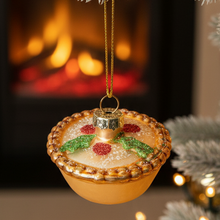 Load image into Gallery viewer, Small Glass Mince Pie Christmas Tree Ornament