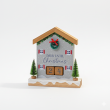 Load image into Gallery viewer, Wooden Festive House Christmas Countdown Decoration