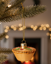 Load image into Gallery viewer, Small Glass Mince Pie Christmas Tree Ornament