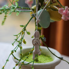 Load image into Gallery viewer, Hanging Parachuting Bunny Ornament - Various Colours