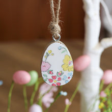 Load image into Gallery viewer, Mango Wood Glazed Decorative Easter Egg Hanging Ornament - Various Styles