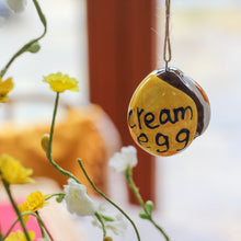 Load image into Gallery viewer, Ceramic Cream Egg Hanging Easter Tree Ornament