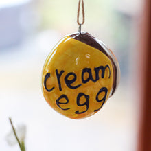 Load image into Gallery viewer, Ceramic Cream Egg Hanging Easter Tree Ornament