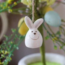 Load image into Gallery viewer, Small Ceramic Sitting Bunny Ornament - White - Derbyshire Gift Centre