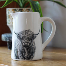 Load image into Gallery viewer, Beautiful Ceramic Highland Cow Print Jug - Various Sizes