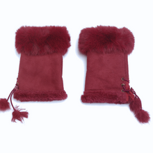 Load image into Gallery viewer, Faux Fur Fingerless Gloves - Multiple Colours