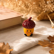 Load image into Gallery viewer, Handblown Glass Smiling Acorn Ornament