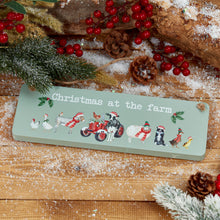 Load image into Gallery viewer, Christmas At The Farm Hanging Wooden Sign