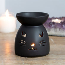 Load image into Gallery viewer, Black Cat Cut Out Oil Burner