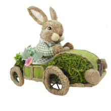 Load image into Gallery viewer, Bristle Easter Bunny In Racing Car