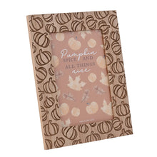 Load image into Gallery viewer, Pumpkin Pattern Engraved Wooden Photo Frame - 4 x 6
