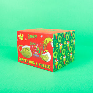 Official 'The Grinch' Head Shaped Mug & Puzzle