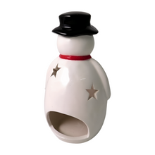 Load image into Gallery viewer, Ceramic Snowman Tealight Holder
