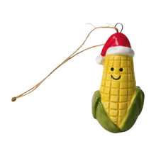 Load image into Gallery viewer, Smiling Ceramic Corn Hanging Ornament
