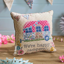 Load image into Gallery viewer, Linen Blend Emboridered Camper Van Cushion - Derbyshire Gift Centre
