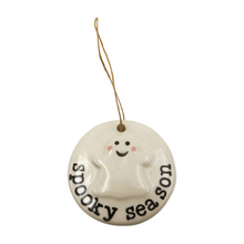 Load image into Gallery viewer, 'Spooky Season' Ceramic Hanging Disc Ornament
