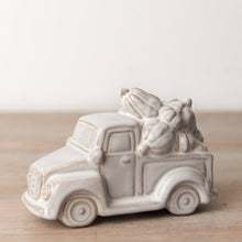 Load image into Gallery viewer, Ceramic Truck With Pumpkins Autumnal Ornament
