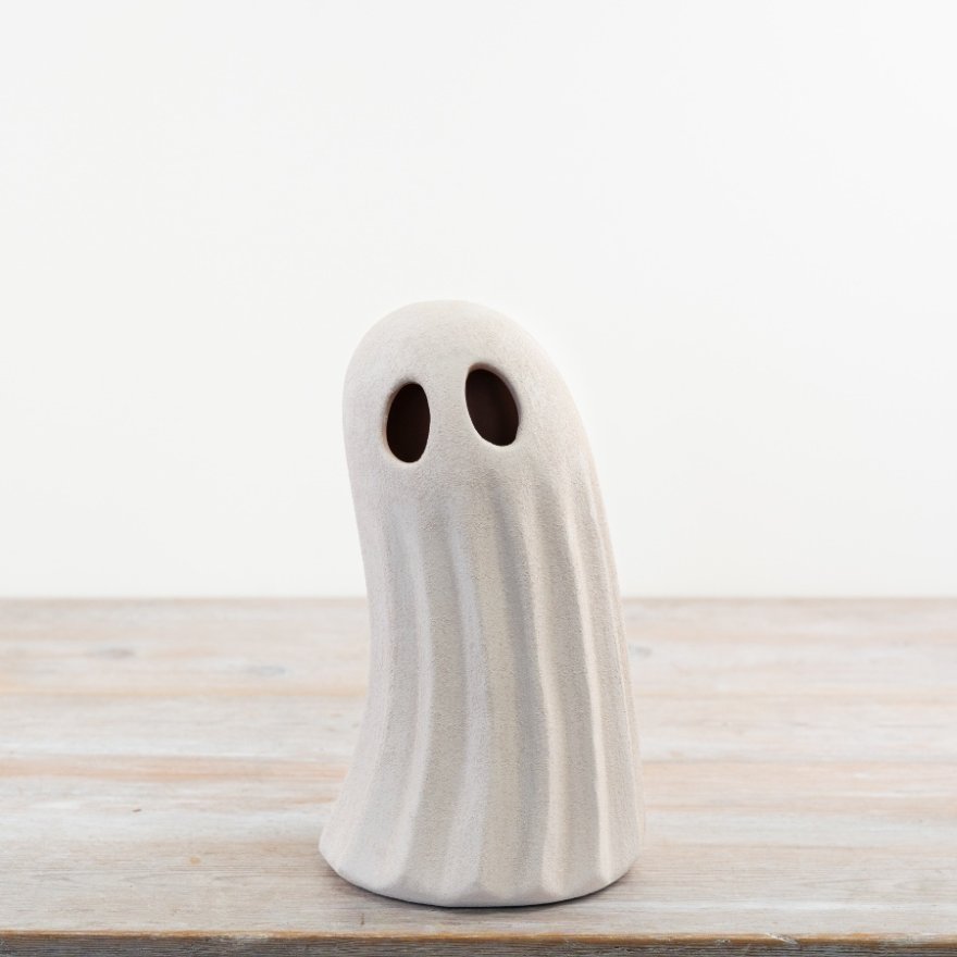 Large Stoneware Standing Ghost Figure