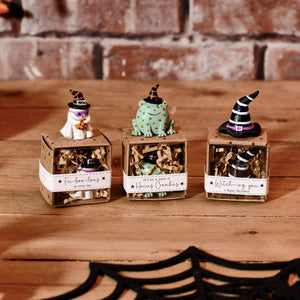 Resin Halloween Keepsakes In Boxes - Various Designs