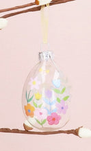 Load image into Gallery viewer, Gisela Graham Glass Eggs With Pastel Floral Design - Various Styles
