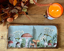 Load image into Gallery viewer, Mango Wood &amp; Enamel Wild Mushroom Tray - Various Colours
