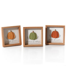 Load image into Gallery viewer, 3D Wooden Pumpkin Signs - Various Styles
