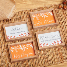 Load image into Gallery viewer, Mini Autumn Wood Framed Signs - Various Designs - Derbyshire Gift Centre
