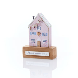 'Home Is Where The Heart Is' Wooden Ornament