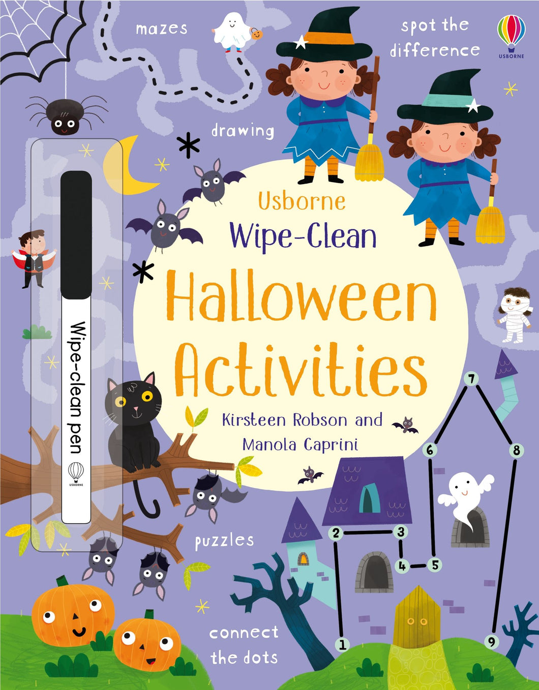 Usborne Wipe Clean Halloween Activities Book