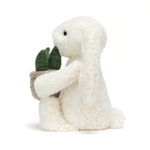 Load image into Gallery viewer, Jellycat Cream Bunny With Plant
