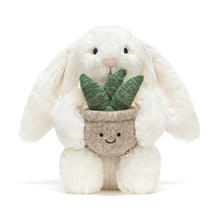 Load image into Gallery viewer, Jellycat Cream Bunny With Plant
