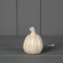 Load image into Gallery viewer, Stoneware Ceramic Hanging Pumpkin Ornament
