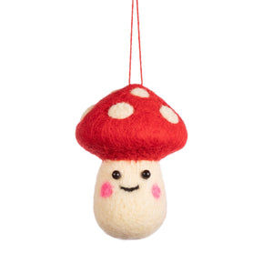 Sass & Belle Felt Smiley Mushroom