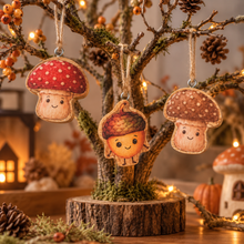 Load image into Gallery viewer, Mango Wood Hanging Autumnal Ornaments - Various Designs

