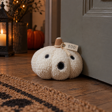 Load image into Gallery viewer, Fleece Pumpkin Door Stop - Derbyshire Gift Centre
